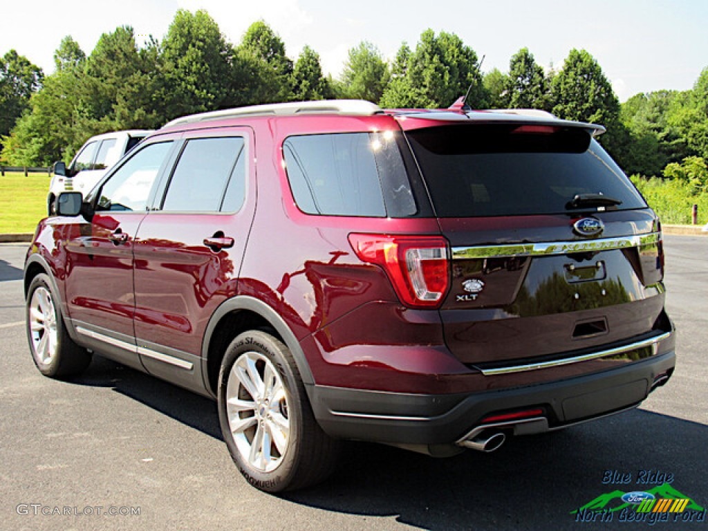 2018 Explorer XLT - Burgundy Velvet / Ebony Black photo #3