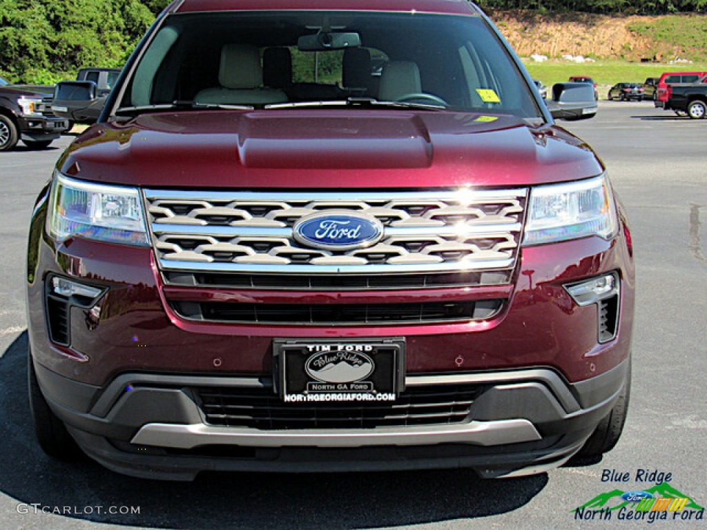 2018 Explorer XLT - Burgundy Velvet / Ebony Black photo #5