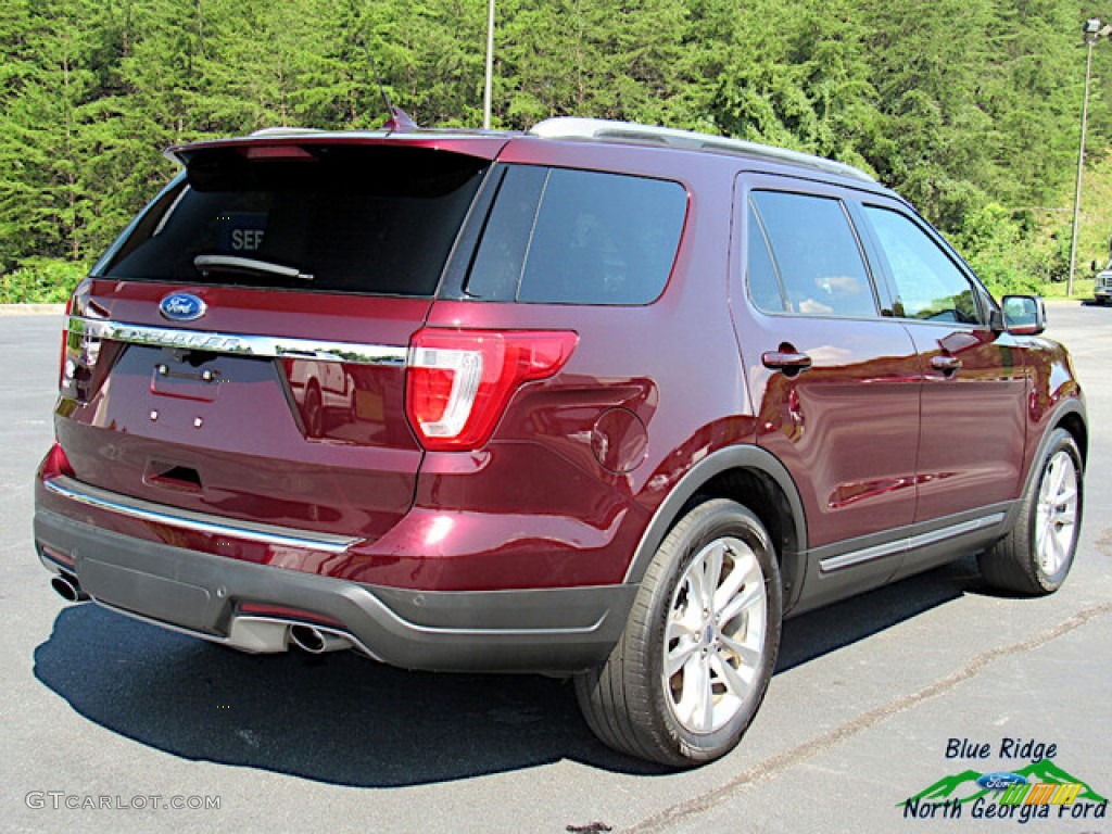 2018 Explorer XLT - Burgundy Velvet / Ebony Black photo #6