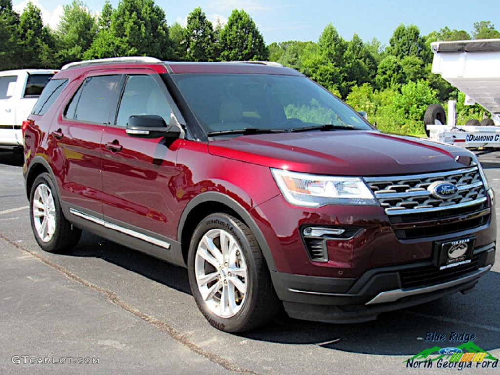 2018 Explorer XLT - Burgundy Velvet / Ebony Black photo #8