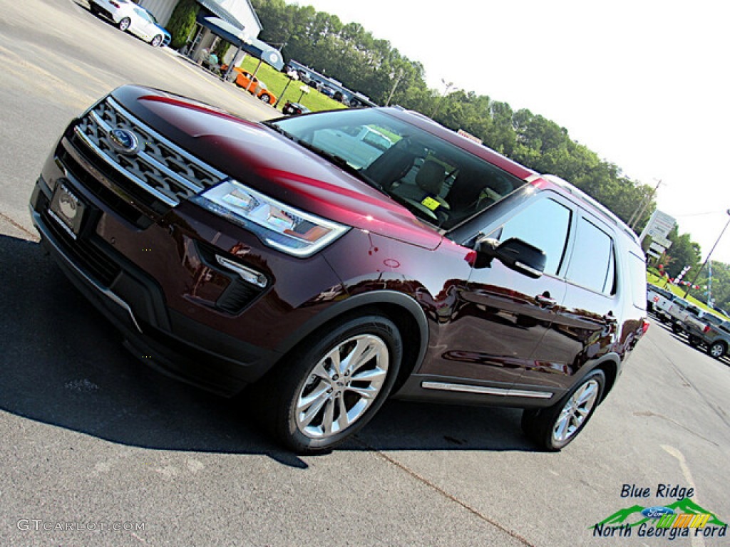 2018 Explorer XLT - Burgundy Velvet / Ebony Black photo #29