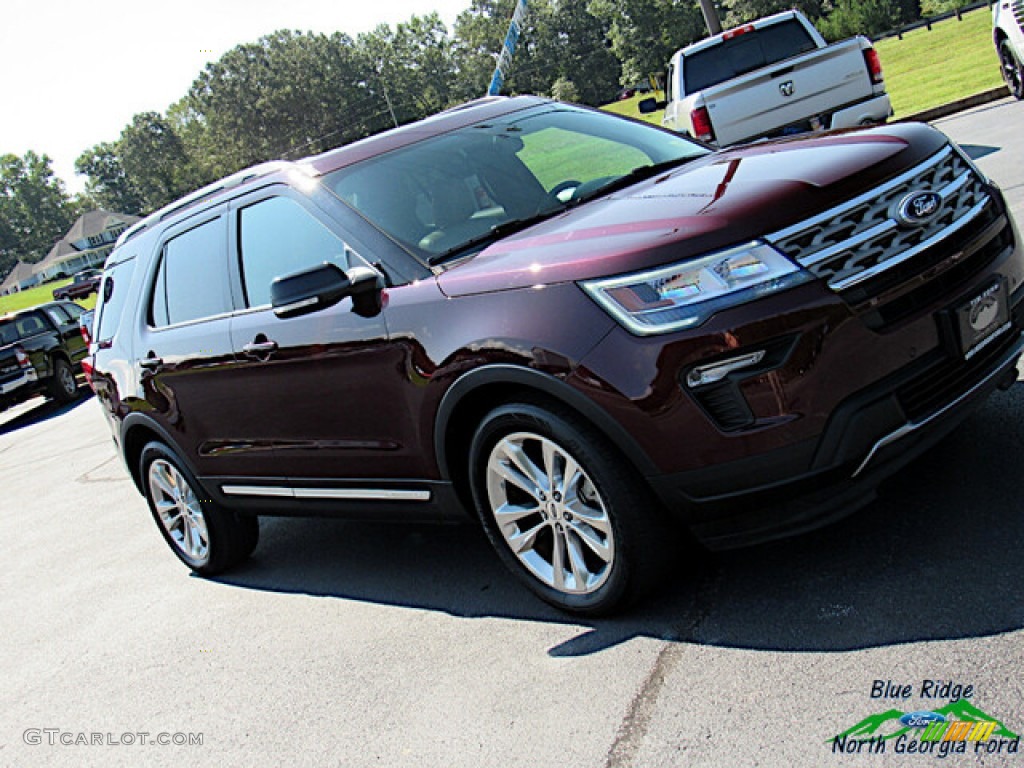 2018 Explorer XLT - Burgundy Velvet / Ebony Black photo #30