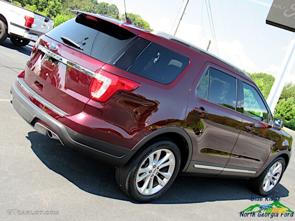 2018 Explorer XLT - Burgundy Velvet / Ebony Black photo #31