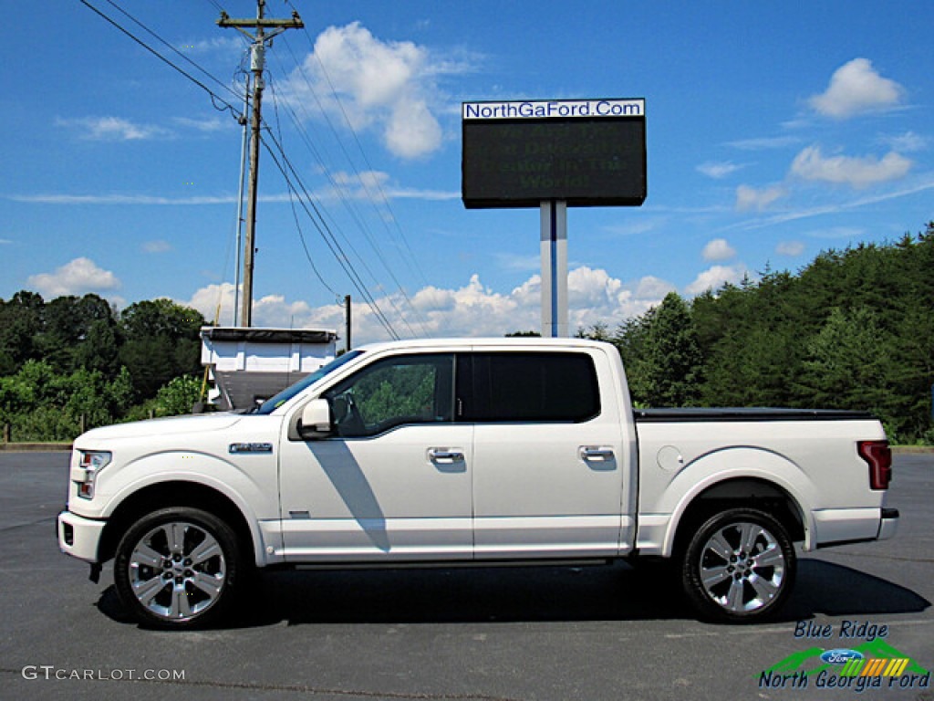 2016 F150 Limited SuperCrew 4x4 - White Platinum / Limited Mojave photo #2