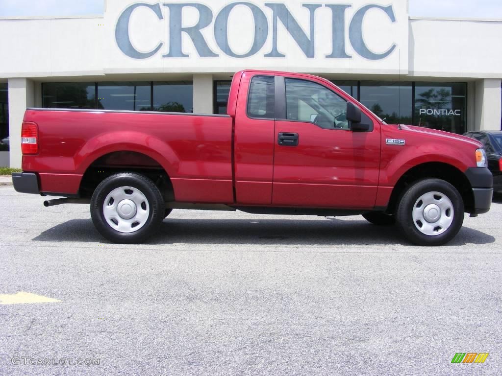2007 F150 XL Regular Cab - Redfire Metallic / Medium Flint photo #1