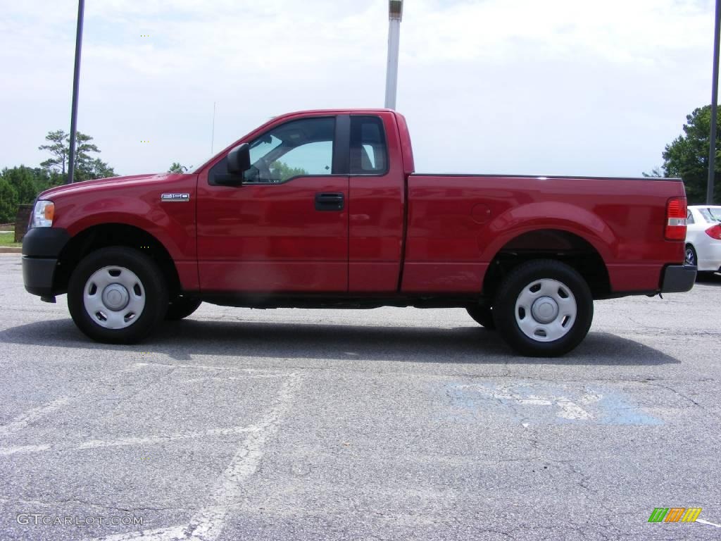 2007 F150 XL Regular Cab - Redfire Metallic / Medium Flint photo #5