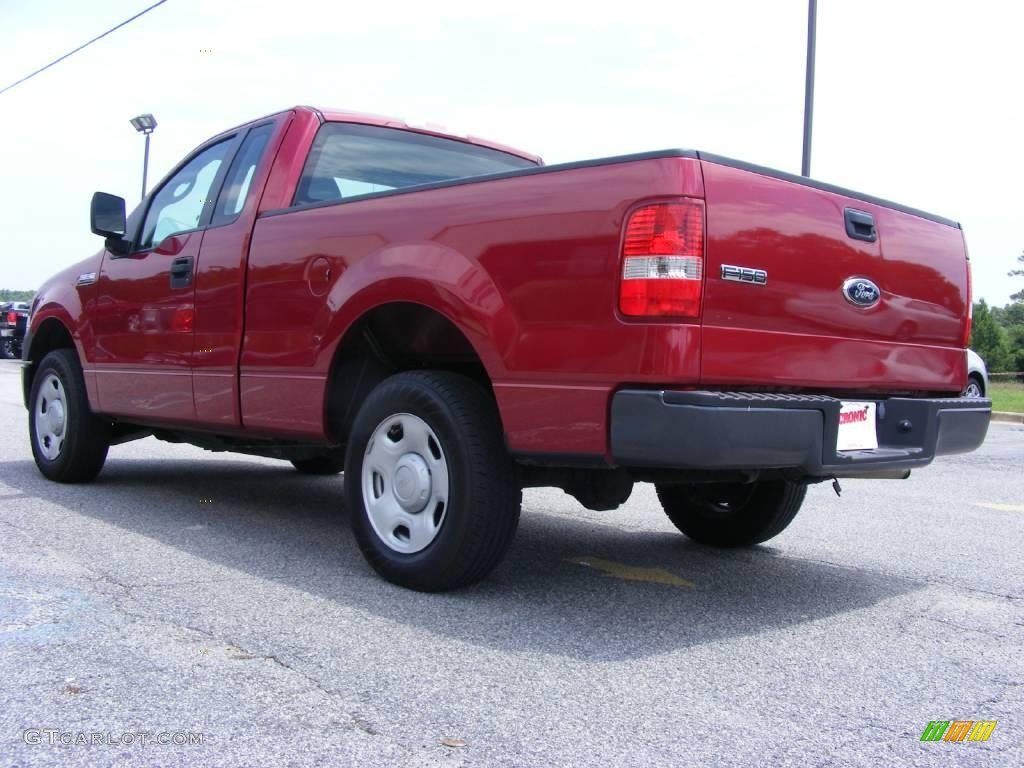 2007 F150 XL Regular Cab - Redfire Metallic / Medium Flint photo #6