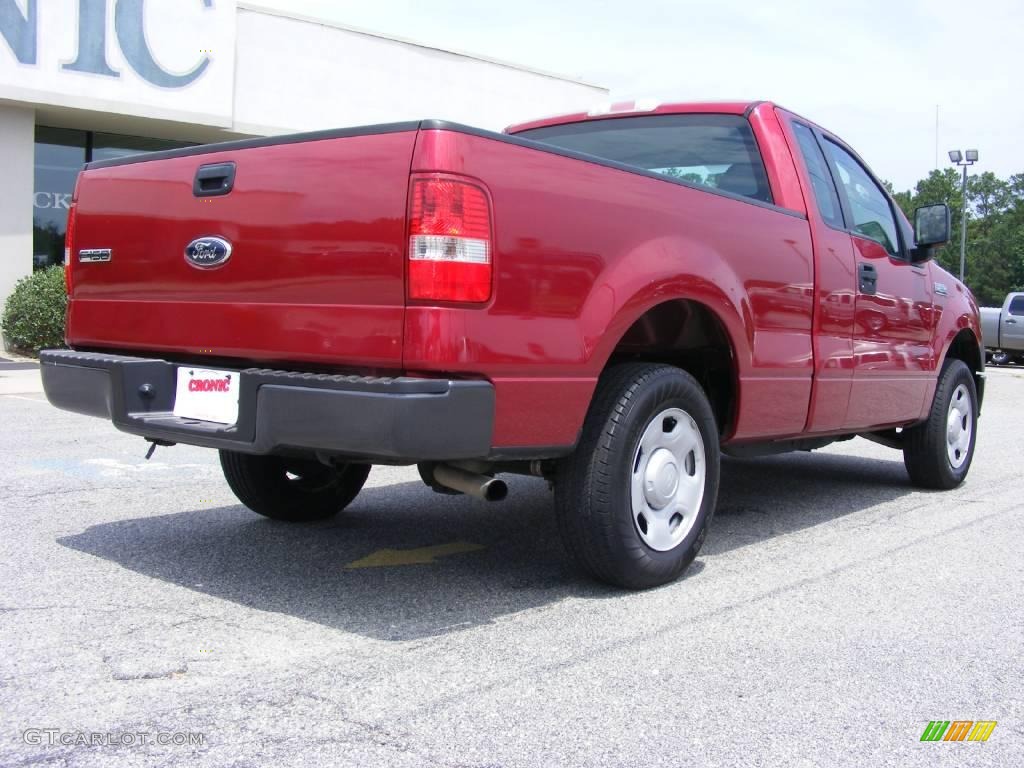 2007 F150 XL Regular Cab - Redfire Metallic / Medium Flint photo #8