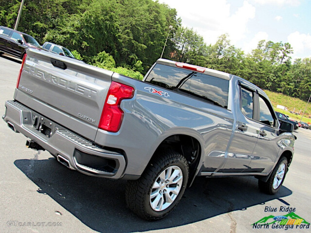 2019 Silverado 1500 Custom Double Cab 4WD - Satin Steel Metallic / Jet Black photo #27