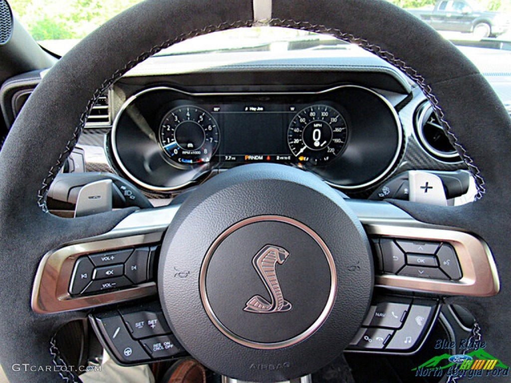 2021 Ford Mustang Shelby GT500 GT500 Recaro/Ebony/Smoke Gray Accents Steering Wheel Photo #142689256