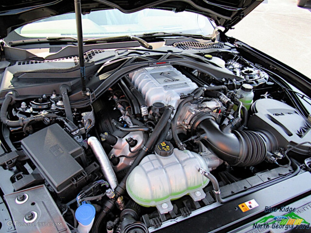 2021 Ford Mustang Shelby GT500 5.2 Liter Supercharged DOHC 32-Valve Ti-VCT Cross Plane Crank V8 Engine Photo #142689286