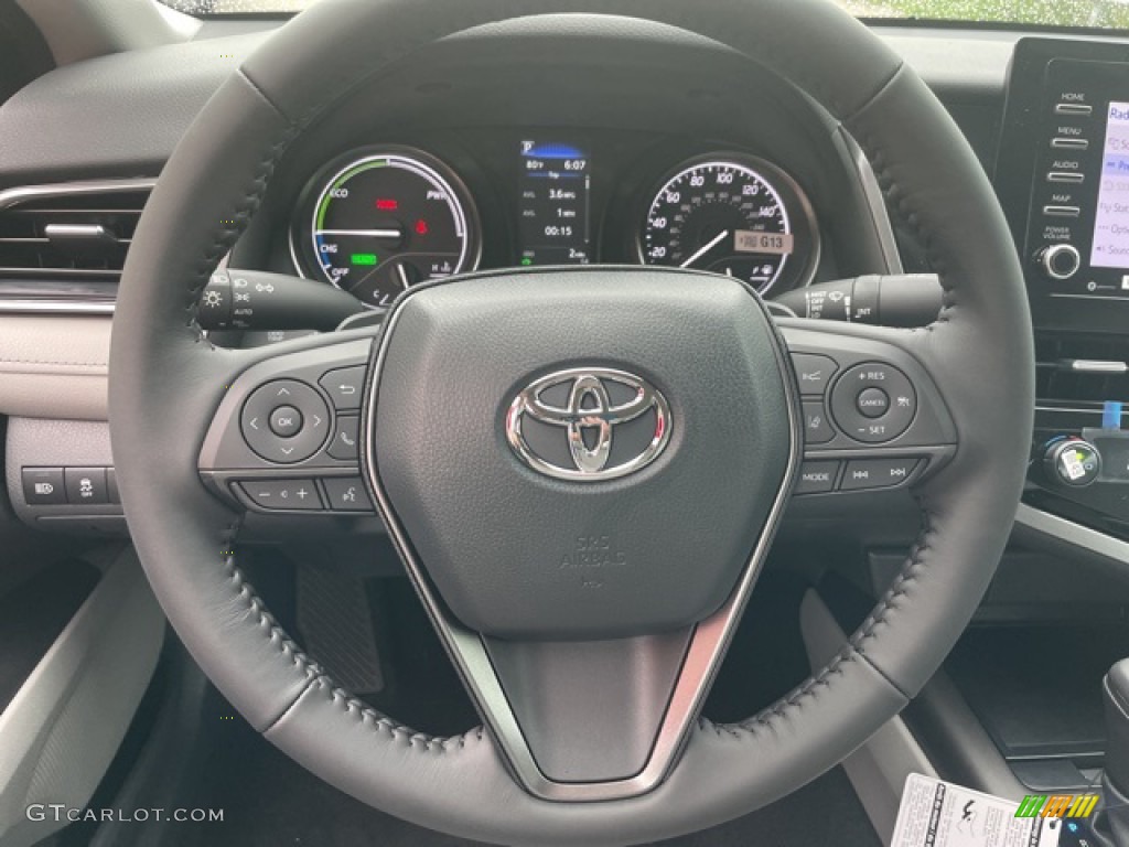 2021 Toyota Camry SE Hybrid Ash Steering Wheel Photo #142690031
