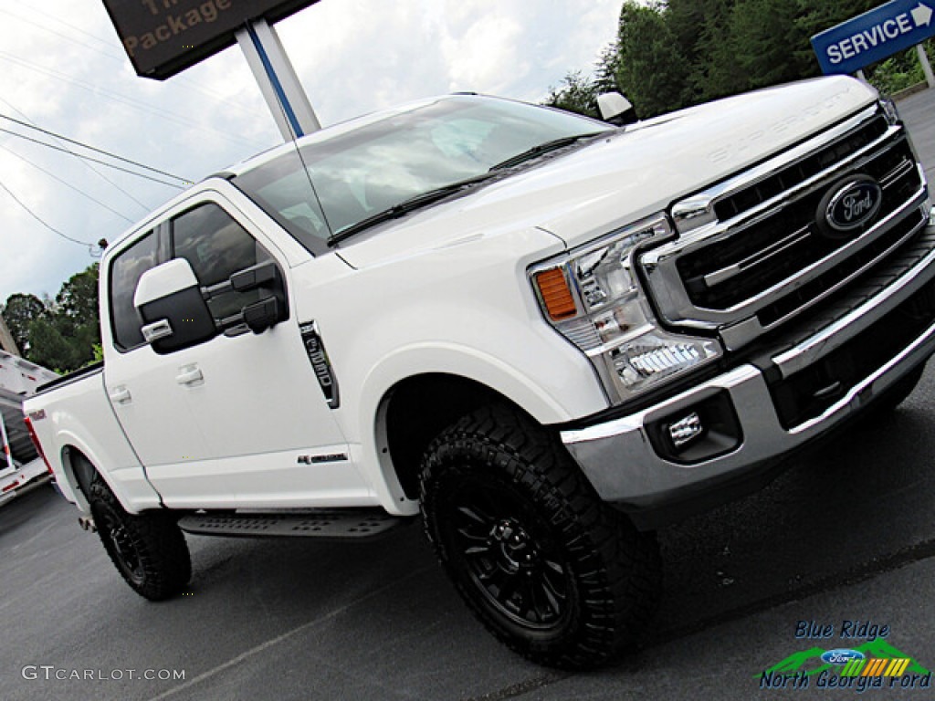 2021 F250 Super Duty Lariat Crew Cab 4x4 Tremor Package - Star White / Black photo #35