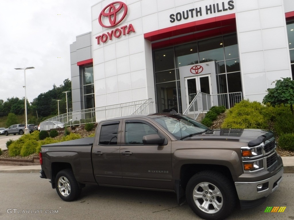 2015 Silverado 1500 LT Z71 Double Cab 4x4 - Brownstone Metallic / Jet Black photo #2