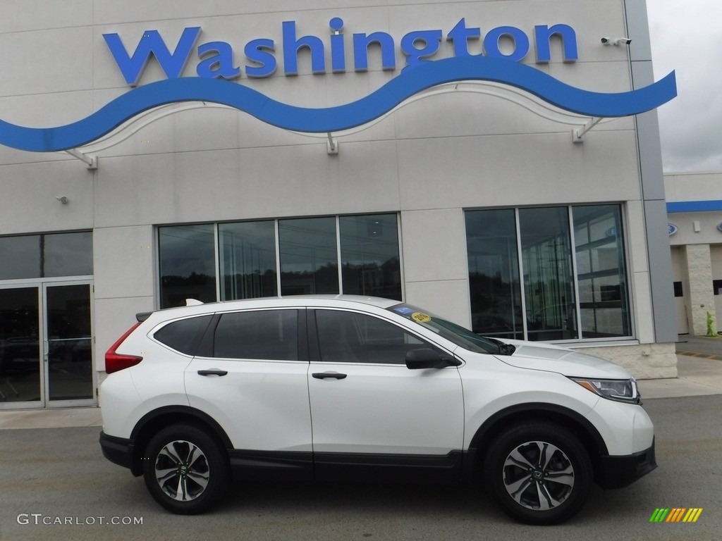 2018 CR-V LX AWD - White Diamond Pearl / Ivory photo #2