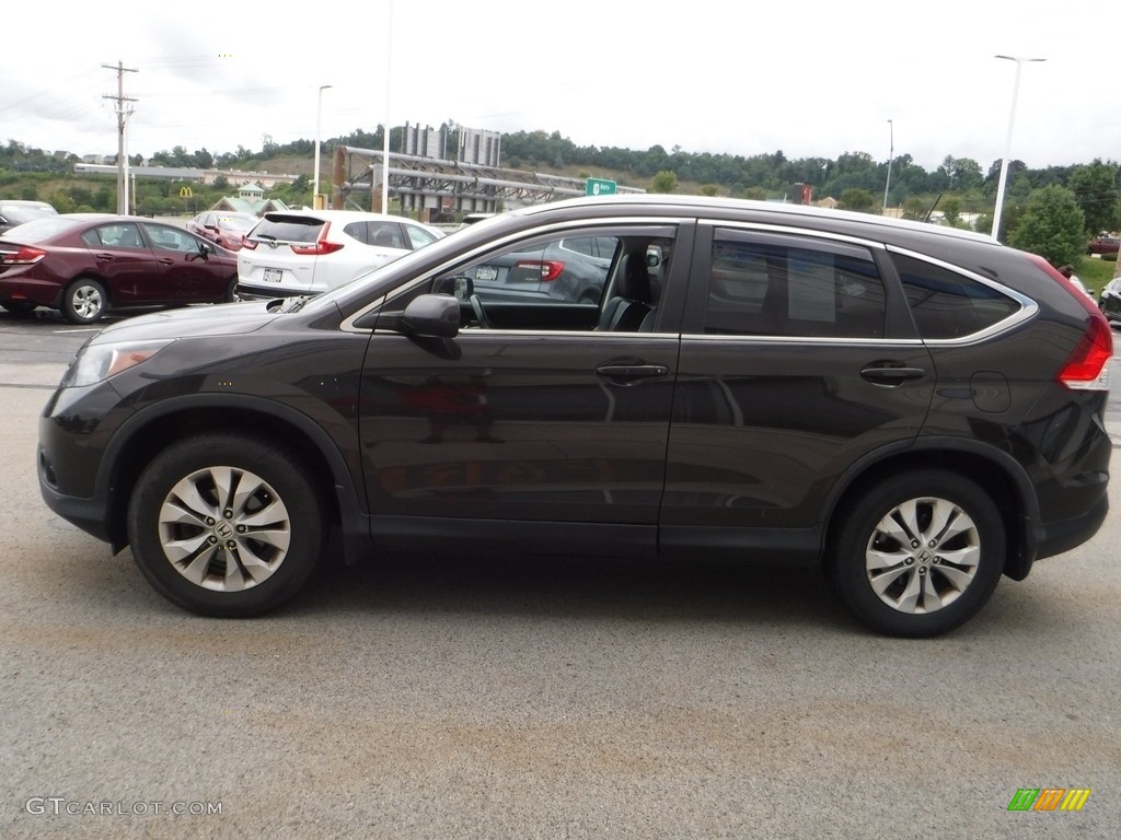 2014 CR-V EX-L AWD - Kona Coffee Metallic / Black photo #6