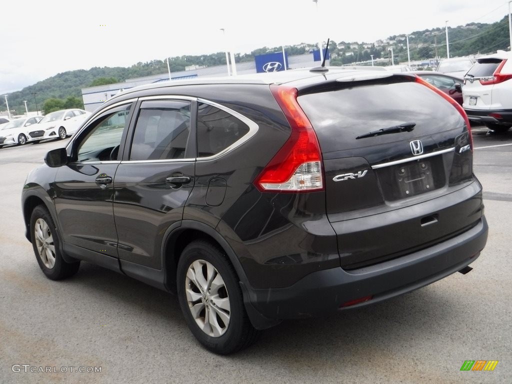 2014 CR-V EX-L AWD - Kona Coffee Metallic / Black photo #7