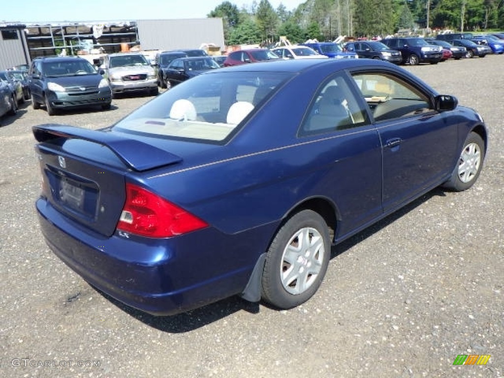 2003 Civic LX Coupe - Eternal Blue Pearl / Black photo #6