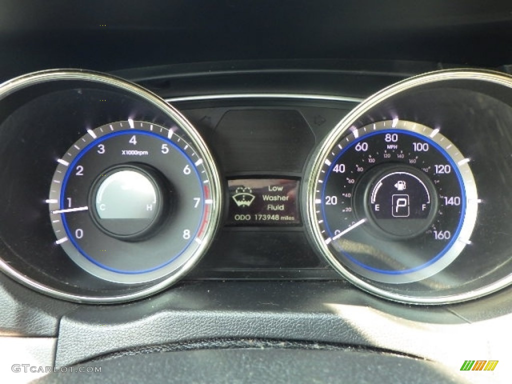 2012 Sonata GLS - Iridescent Silver Blue Pearl / Gray photo #11