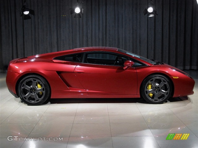 2008 Gallardo Coupe E-Gear - Rosso Leto / Black photo #15