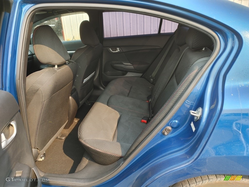 2013 Civic Si Sedan - Dyno Blue Pearl / Black photo #9