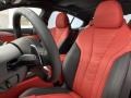 2022 BMW 8 Series Fiona Red/Black Interior Front Seat Photo
