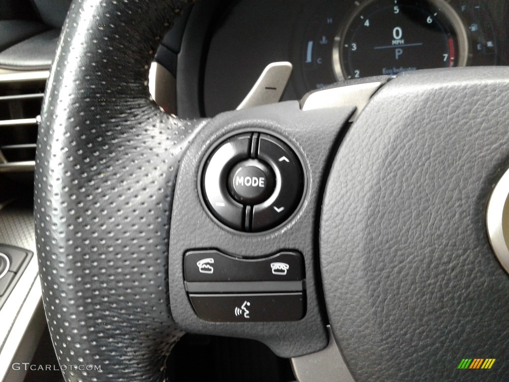 2016 Lexus IS 350 F Sport Stratus Gray Steering Wheel Photo #142700303