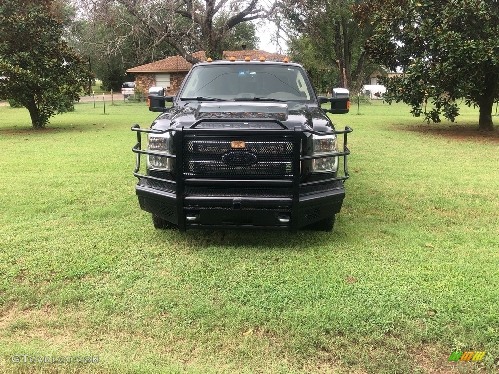 2014 F350 Super Duty King Ranch Crew Cab 4x4 Dually - Tuxedo Black Metallic / Adobe photo #1