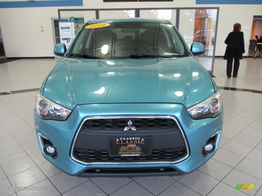 2014 Outlander Sport SE AWD - Laguna Blue Metallic / Black photo #2