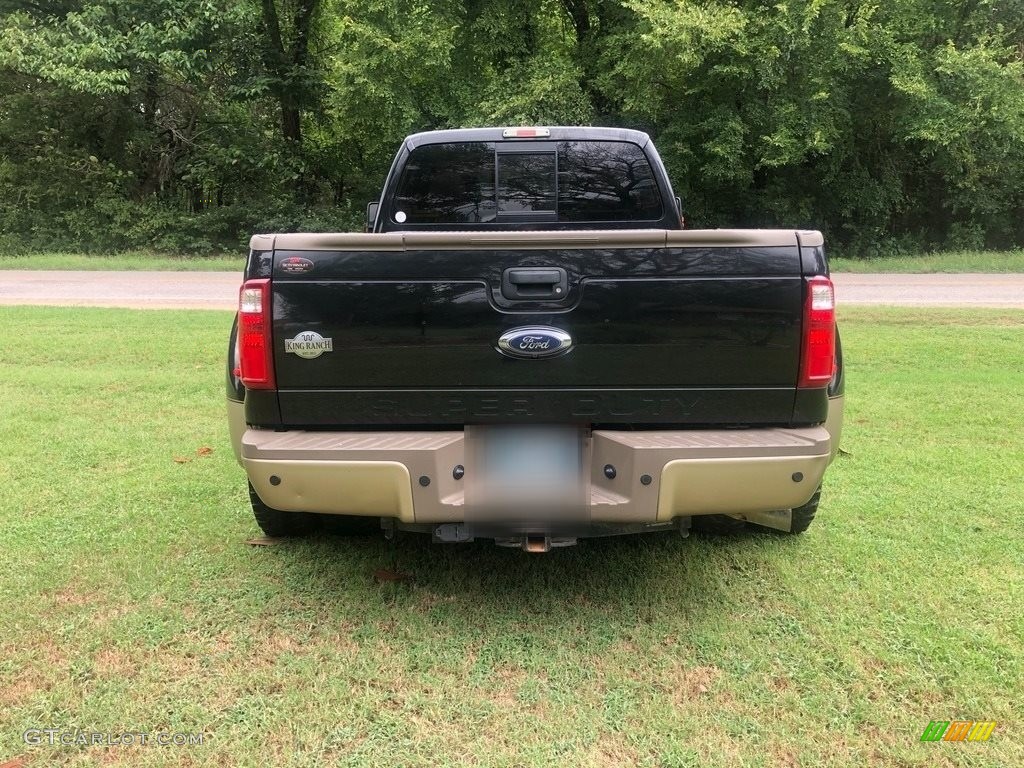 2014 F350 Super Duty King Ranch Crew Cab 4x4 Dually - Tuxedo Black Metallic / Adobe photo #4