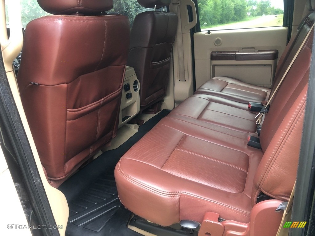 2014 F350 Super Duty King Ranch Crew Cab 4x4 Dually - Tuxedo Black Metallic / Adobe photo #7