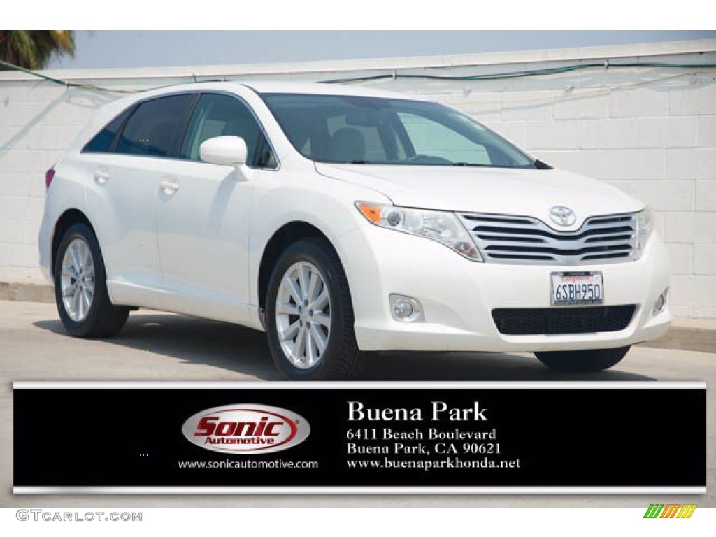 2011 Venza I4 - Blizzard Pearl White / Ivory photo #1