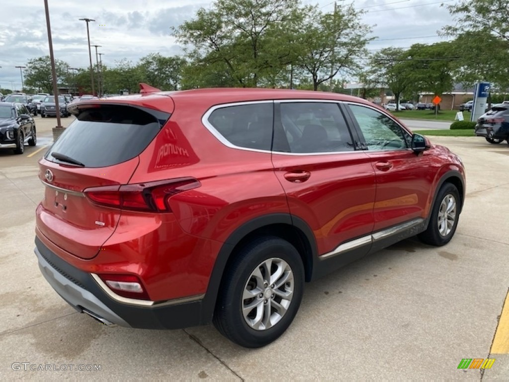 2019 Santa Fe SEL AWD - Lava Orange / Espresso/Gray photo #2