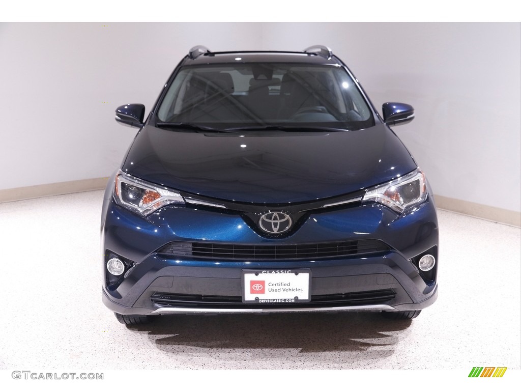 2018 RAV4 XLE - Galactic Aqua Mica / Black photo #2