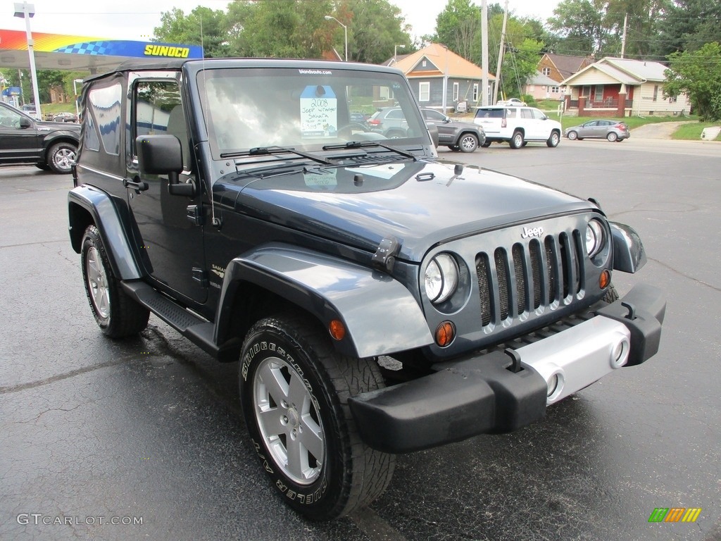 2008 Wrangler Sahara 4x4 - Steel Blue Metallic / Dark Slate Gray/Medium Slate Gray photo #5