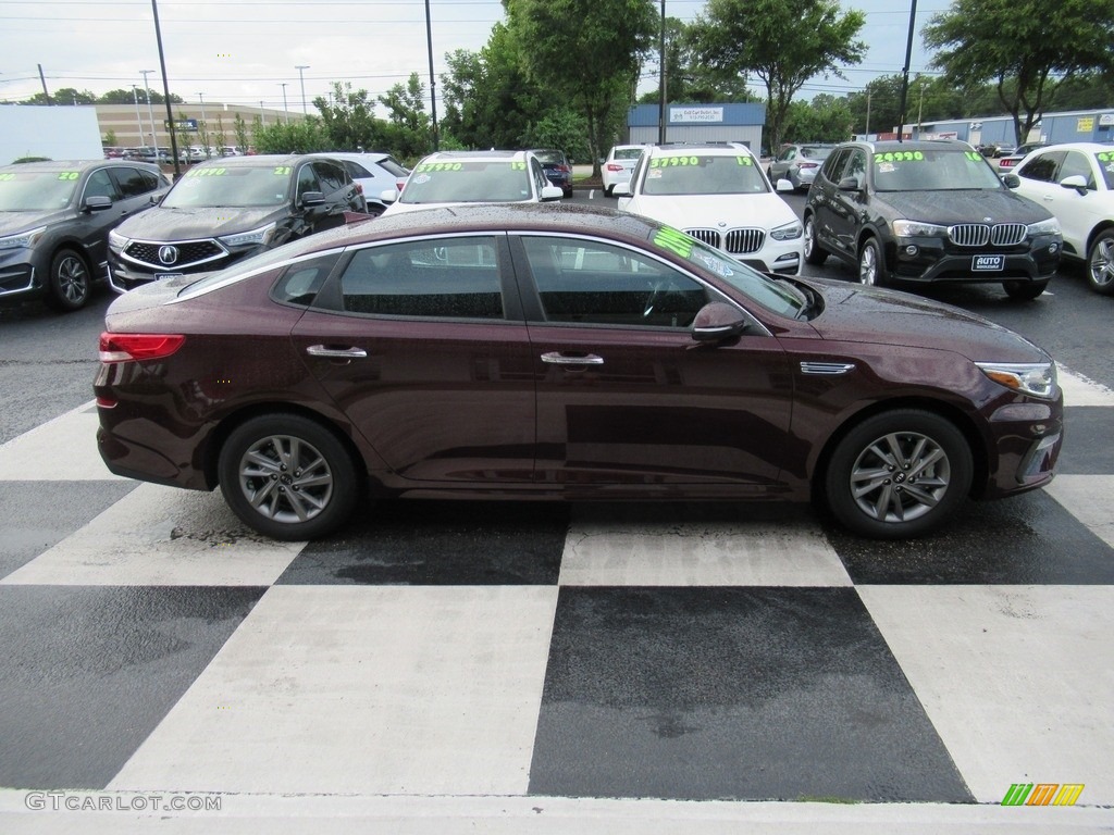 2020 Optima LX - Sangria / Black photo #3