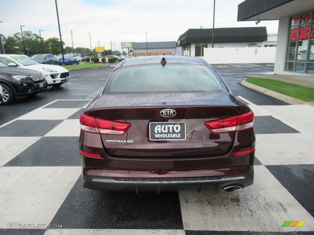 2020 Optima LX - Sangria / Black photo #4
