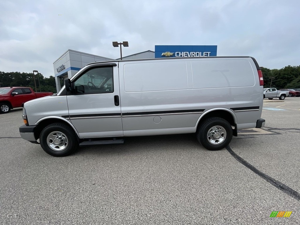 Silver Ice Metallic 2015 Chevrolet Express 3500 Cargo WT Exterior Photo #142706024