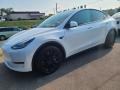 Pearl White Multi-Coat - Model Y Long Range AWD Photo No. 2