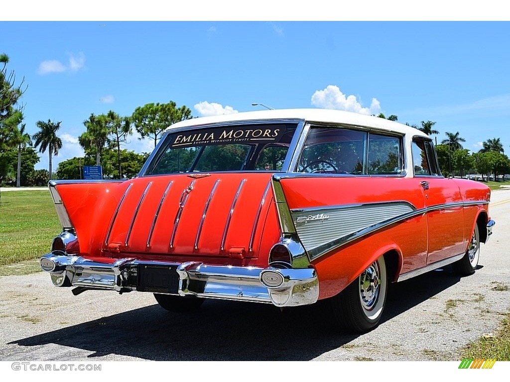 India Ivory/Matador Red 1957 Chevrolet Nomad Station Wagon Exterior Photo #142706066