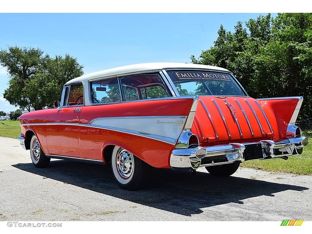 India Ivory/Matador Red 1957 Chevrolet Nomad Station Wagon Exterior Photo #142706131