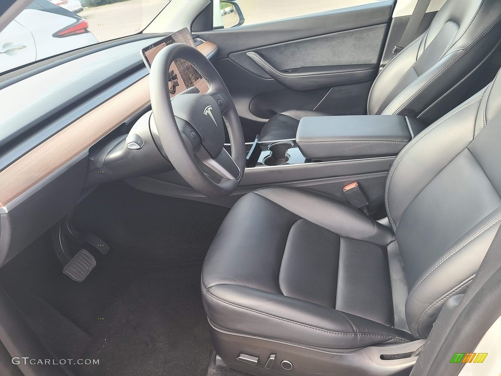 Black Interior 2021 Tesla Model Y Long Range AWD Photo #142706450