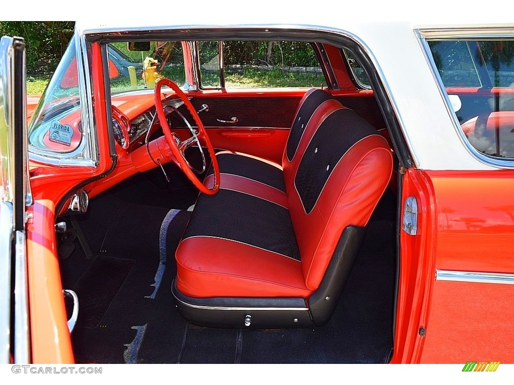 Red/Black Interior 1957 Chevrolet Nomad Station Wagon Photo #142706597