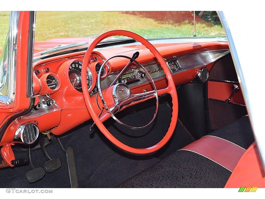 Red/Black Interior 1957 Chevrolet Nomad Station Wagon Photo #142706642