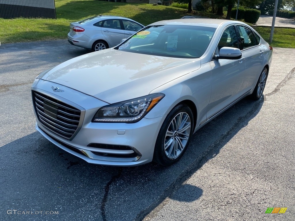 2019 Genesis G80 AWD - Santiago Silver / Black photo #2