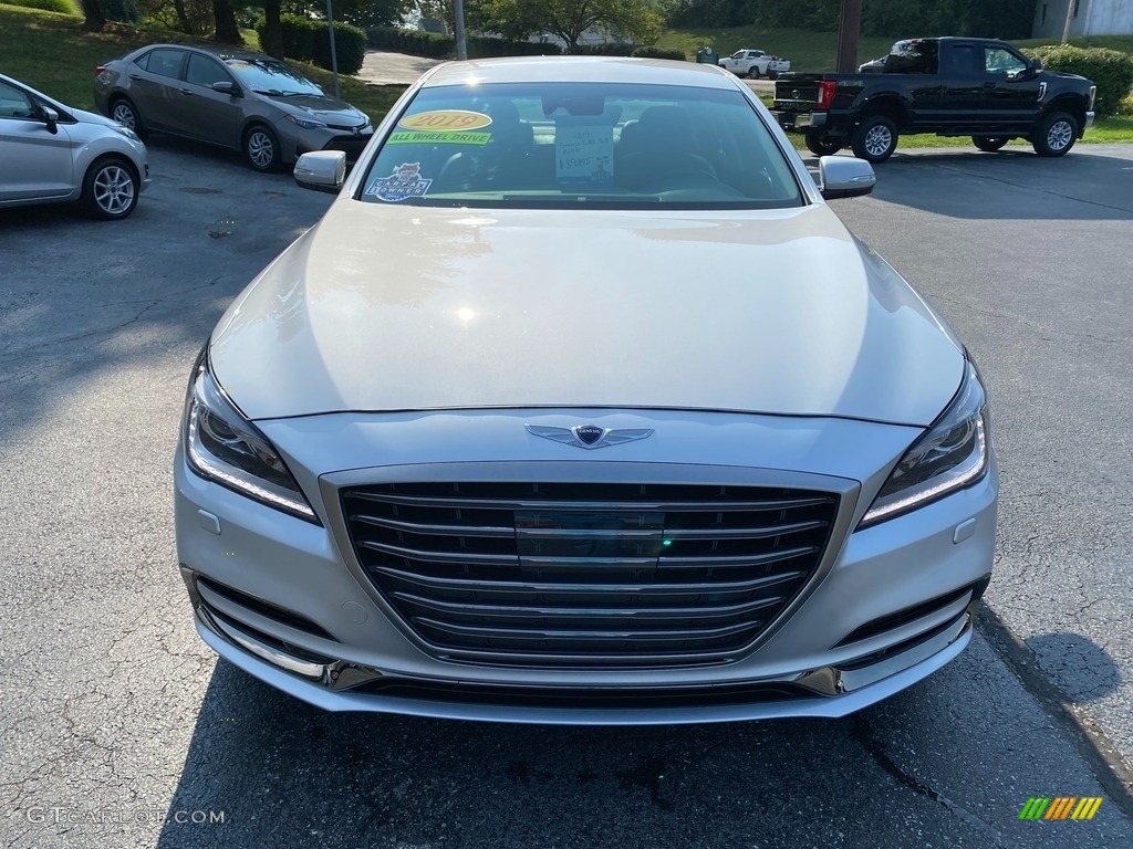 2019 Genesis G80 AWD - Santiago Silver / Black photo #3