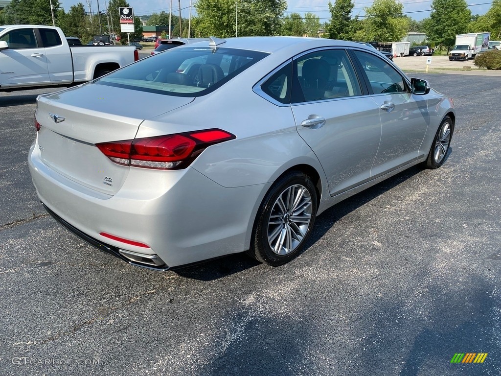 2019 Genesis G80 AWD - Santiago Silver / Black photo #6