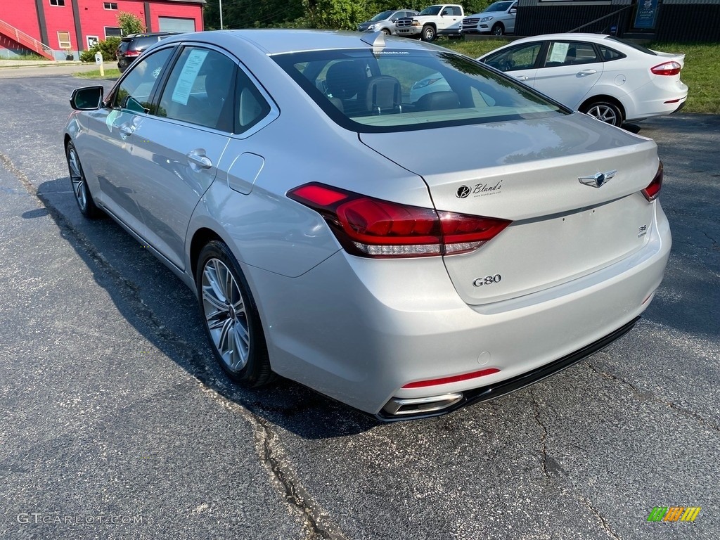 2019 Genesis G80 AWD - Santiago Silver / Black photo #8