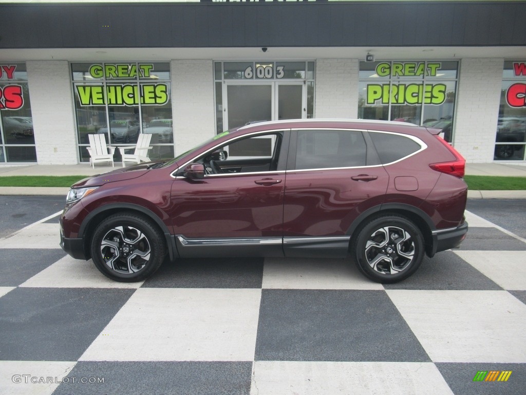 2019 CR-V Touring - Basque Red Pearl II / Gray photo #1