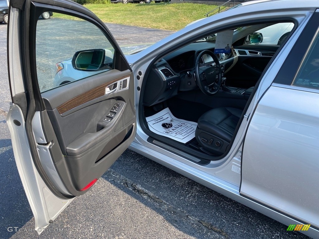 2019 Genesis G80 AWD - Santiago Silver / Black photo #11